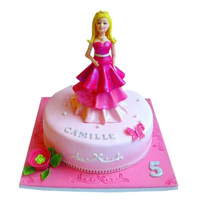 Barbie Fondant Cake