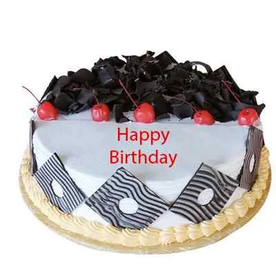 Black Forest Fancy Cake for Birthday