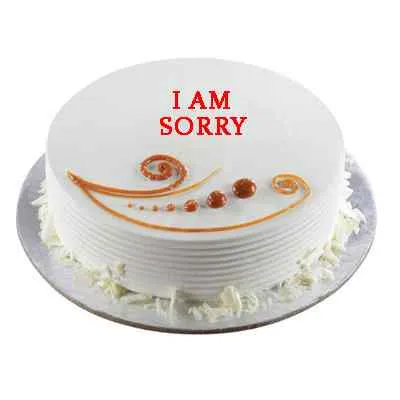 I am Sorry Vanilla Cake