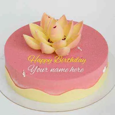 Strawberry Birthday Lotus Cake