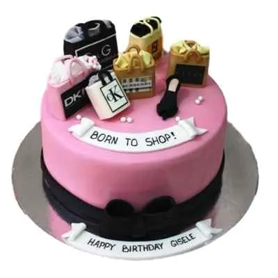 Happy Birthday Shopping Cake