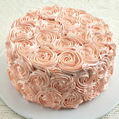 Beautiful Rosette Cake
