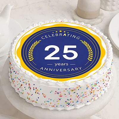 Cake for 25th Wedding Anniversary