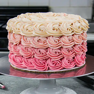 Rosette Ombre Cake