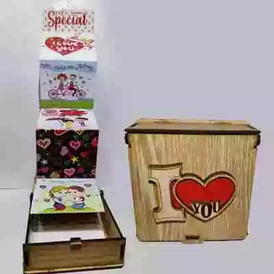 I Love You Wooden Box with Card