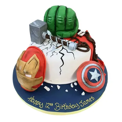 Avengers Design Cake