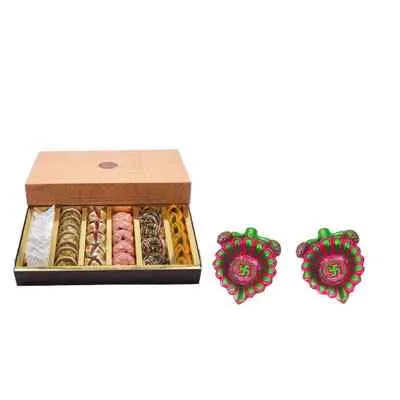 Mix Sweets with Diyas