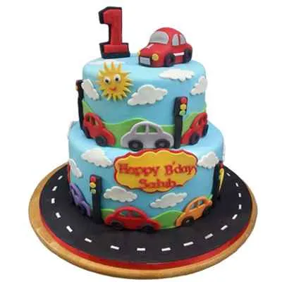 Car Kids Party Cake