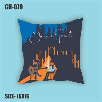 Black Blue Designer Cushion