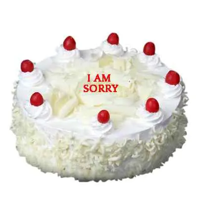 I am Sorry White Forest Cake