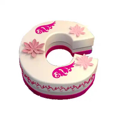C Letter Cake