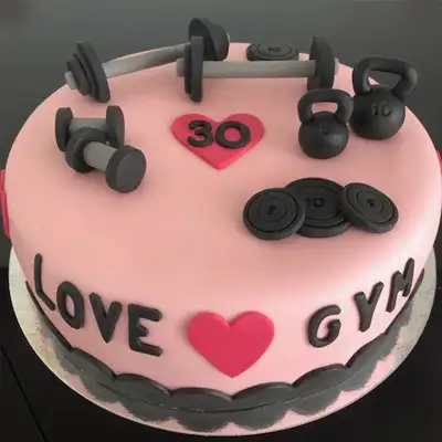 Send Gym Products themed Fondant Cake Online - GAL21-96169 | Giftalove