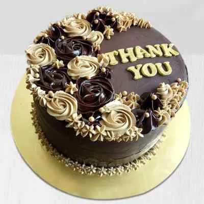 Delicious Thank You Chocolate Cake