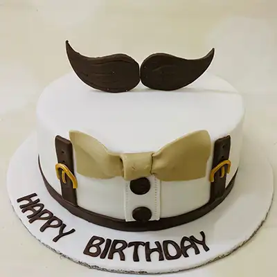 Gentleman Birthday Cake For Your Friend