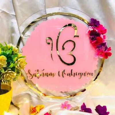 Floral Acrylic Plate
