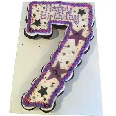 Number 7 Cookie Cake | Gaely Cake - YouTube