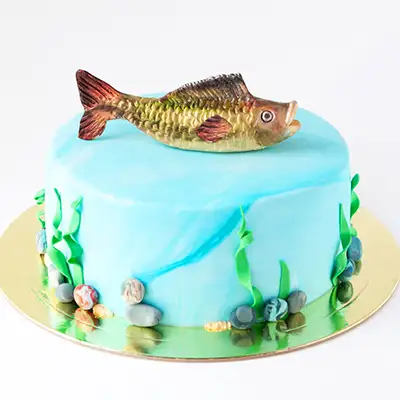 Fishing Cake Design Images Fishing Birthday Cake Ideas  Fish cake  birthday Fishing theme cake Gone fishing cake