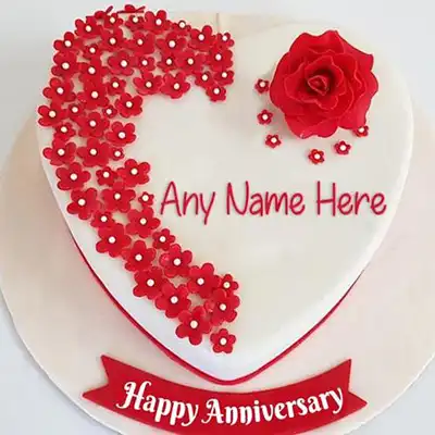 Anniversary Cake with Name