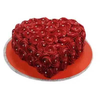Heart Shaped Rosette Cake