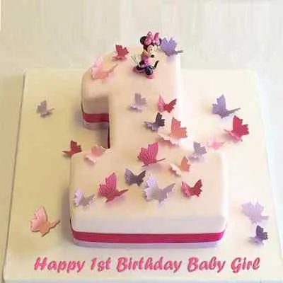 1st Birthday Cake for Baby Girl Princess