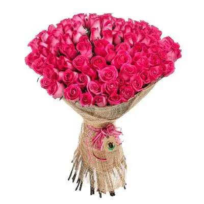 Pink Roses Bouquet 50 Flowers