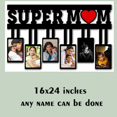 MDF Wooden Personalized Gift for Super Mom
