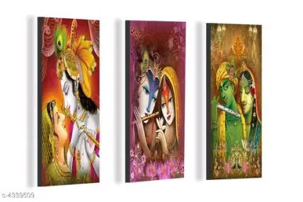 Radha Krishna Multicolor Attractive Trendy Wall Posters