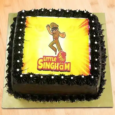Little Singham Photo Cake