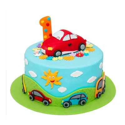Kids Racing Car Cake