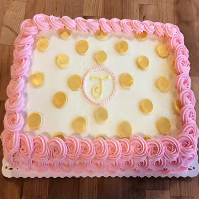 Pink Sheet Cake