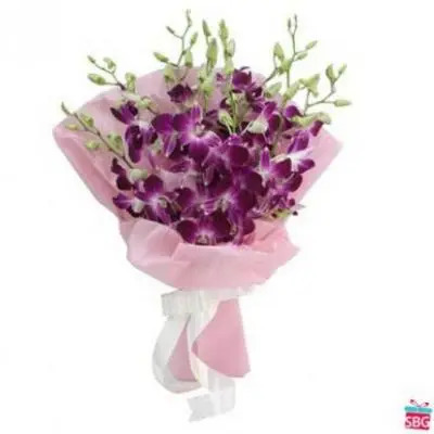 Purple Orchids Bouquet