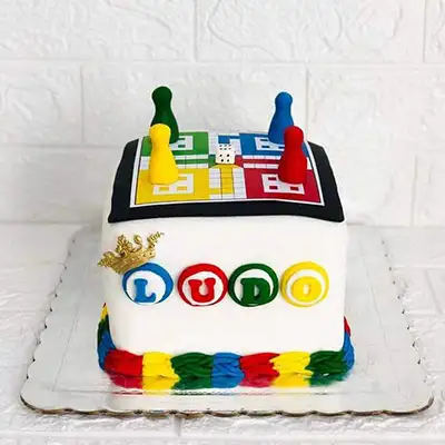 Ludo Theme Cake
