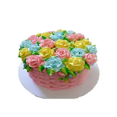 Basket Flower Cake