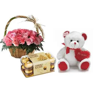 Roses, Teddy & Chocolate