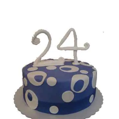 Buy/Send 24th Birthday Cake Online @ Rs. 2399 - SendBestGift