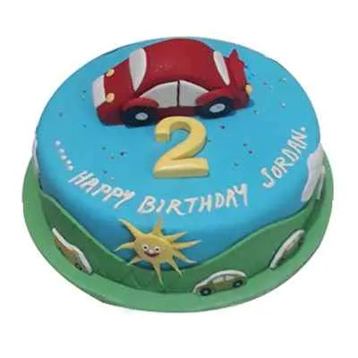 2nd Birthday Boy Cake