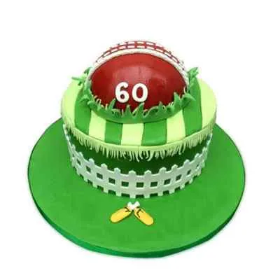 Delicious Cricket Ball Cake