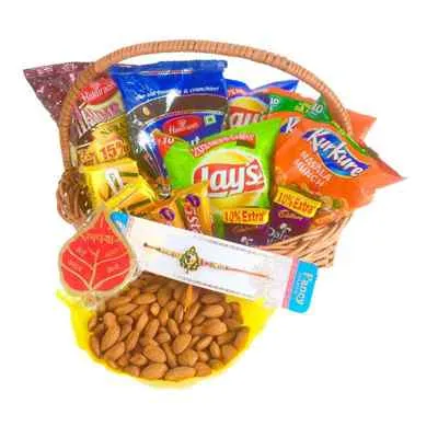 Rakhi Crispy Gift Hamper with Almonds