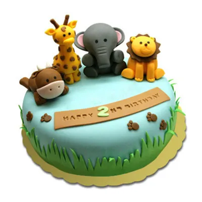 Buy/Send Animal Theme Cake Online @ Rs. 2499 - SendBestGift