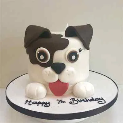 Chocolate Puppy Birthday Cake