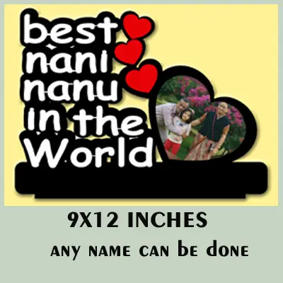 Wooden Customised Best Nana Nani Frame
